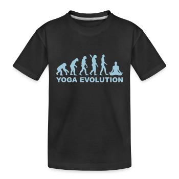 Yoga Evolution - Kinder Premium Bio T-Shirt - Schwarz - Vorne
