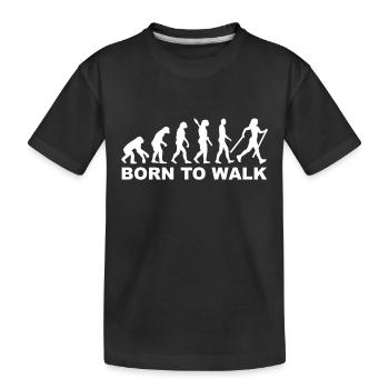 Evolution Nordic Walking - T-shirt bio Premium Enfant - noir - Devant