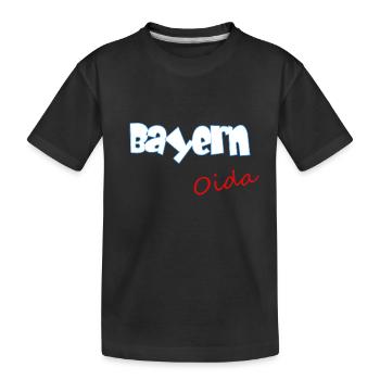 Bayern Oida - Kinder Premium Bio T-Shirt - Schwarz - Vorne
