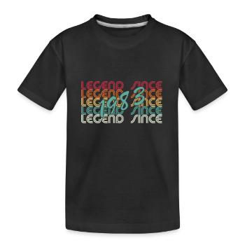 legend since 1983 awsome since 1983 - Kinder Premium Bio T-Shirt - Schwarz - Vorne