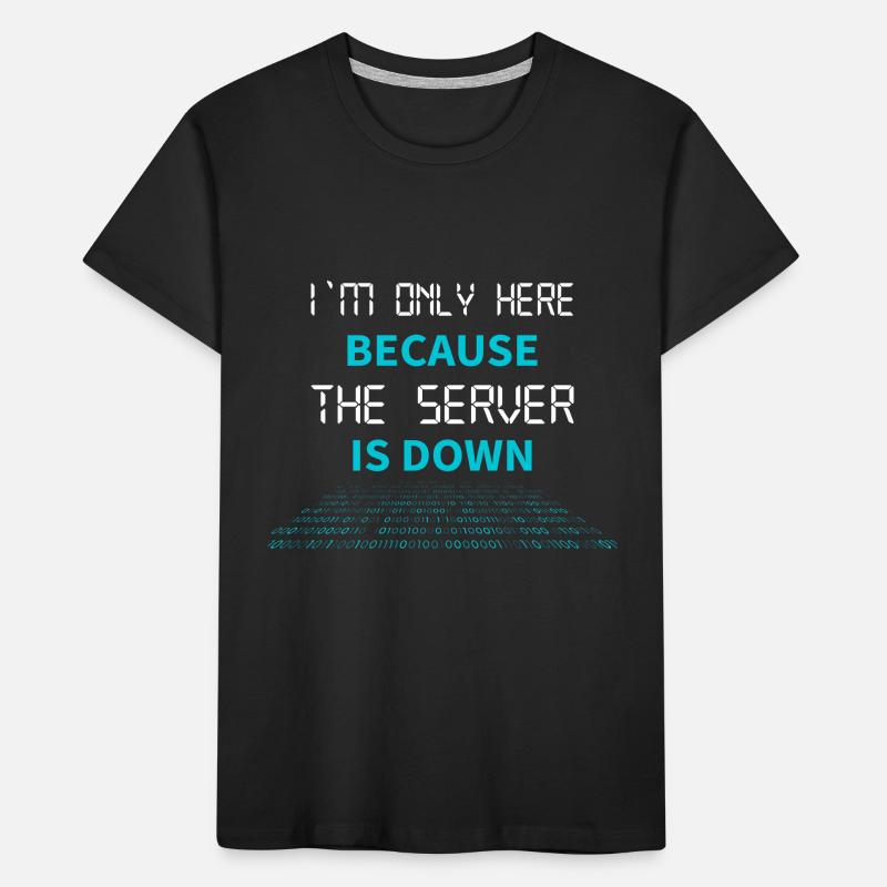 nerd coder server download error 404 Kinder Premium Bio T-Shirt