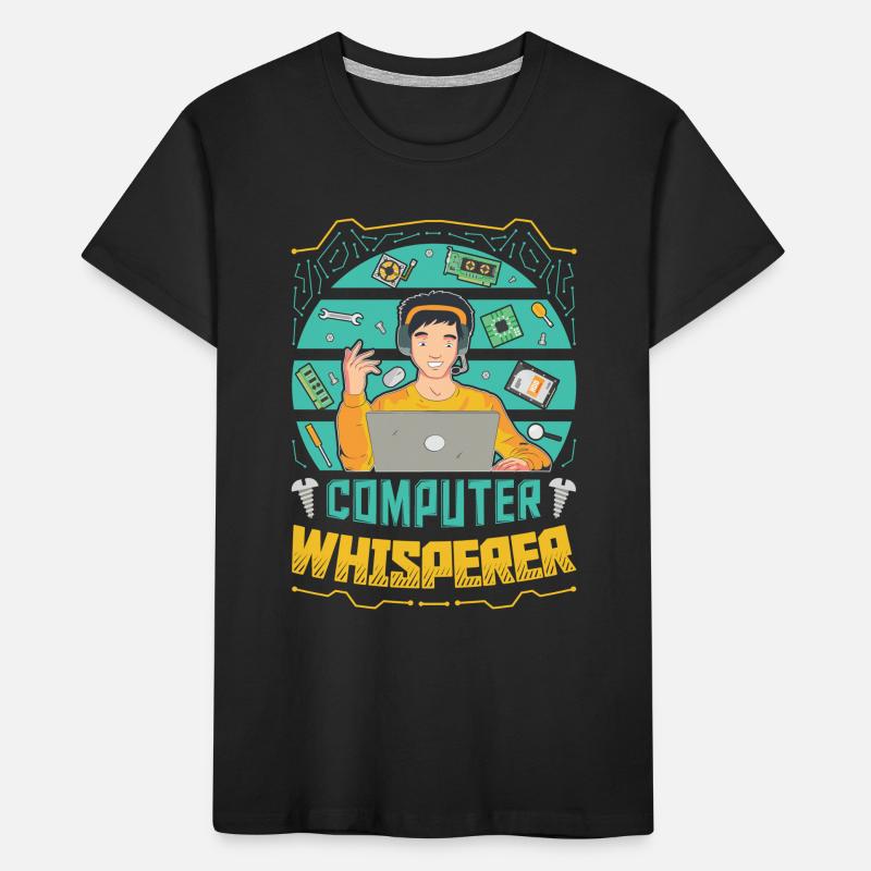 Computer Whisperer IT Support Kids' Premium Organic T-Shirt