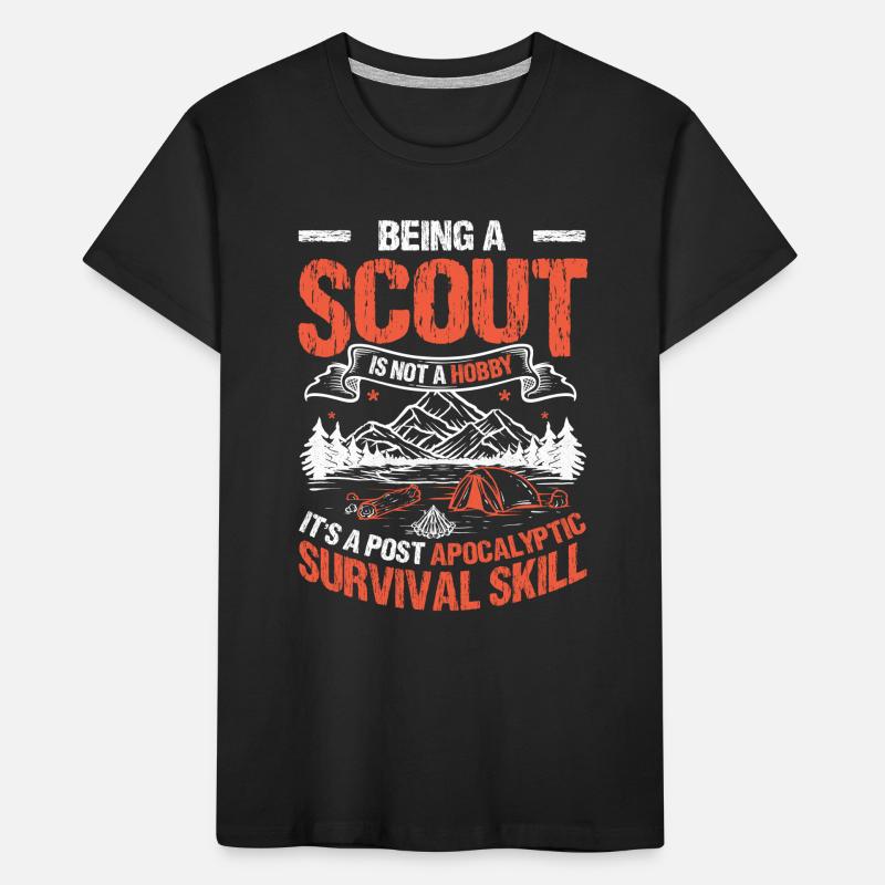 Is A Post Apocalyptic Survival Skill Scouting Kids' Premium Organic T-Shirt