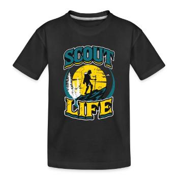 Scout Life Scout Camping Outdoor Scout - T-shirt bio Premium Enfant - noir - Devant