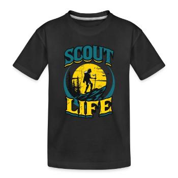 Scout Life Scout Camping Outdoor Scout - T-shirt bio Premium Enfant - noir - Devant