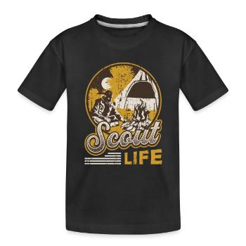 Scout Life Scout Camping Outdoor Scout - T-shirt bio Premium Enfant - noir - Devant