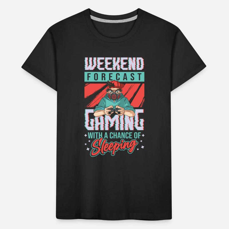 Wochenendvorhersage Gaming mit einer Chance. Kinder Premium Bio T-Shirt