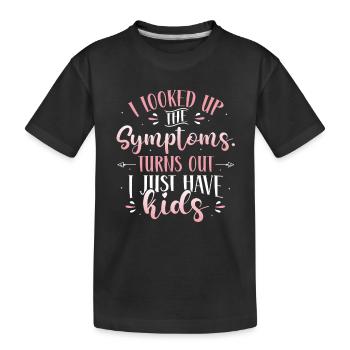 J’ai cherché les symptômes. - T-shirt bio Premium Enfant - noir - Devant