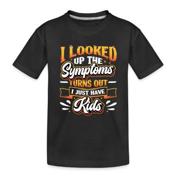 J’ai cherché les symptômes. - T-shirt bio Premium Enfant - noir - Devant