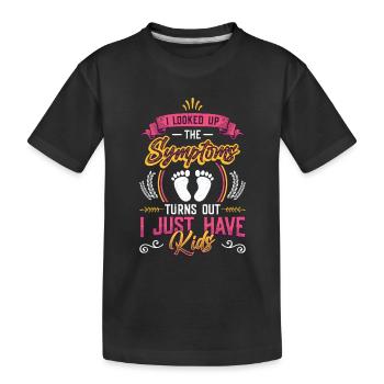J’ai cherché les symptômes. - T-shirt bio Premium Enfant - noir - Devant