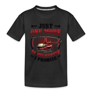 Nur Noch Ein Rc-hubschrauber - Kinder Premium Bio T-Shirt - Schwarz - Vorne