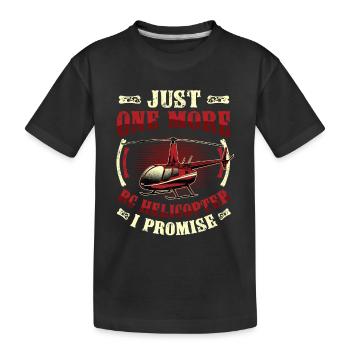 Nur Noch Ein Rc-hubschrauber - Kinder Premium Bio T-Shirt - Schwarz - Vorne