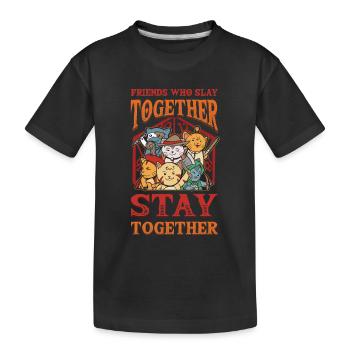 Amis qui se tiennent ensemble, restent ensemble Rpg - T-shirt bio Premium Enfant - noir - Devant
