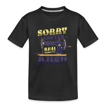 Désolé je ne peux pas je suis coudre occupé à coudre coudre - T-shirt bio Premium Enfant - noir - Devant