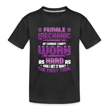 Mécanicien - T-shirt bio Premium Enfant - noir - Devant