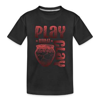 Spielen Mit Töpferwaren Aus Ton - Kinder Premium Bio T-Shirt - Schwarz - Vorne