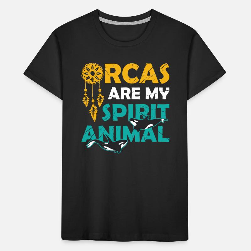 L’orque est mon âme animale, baleine, orque. T-shirt bio Premium Enfant