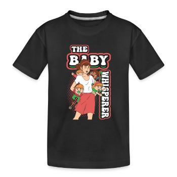 The Baby Whisperer Nanny Childminder Babysitter - Kids' Premium Organic T-Shirt - black - Front