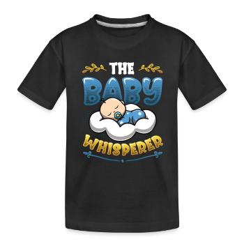 The Baby Whisperer Nanny Childminder Babysitter - Kids' Premium Organic T-Shirt - black - Front