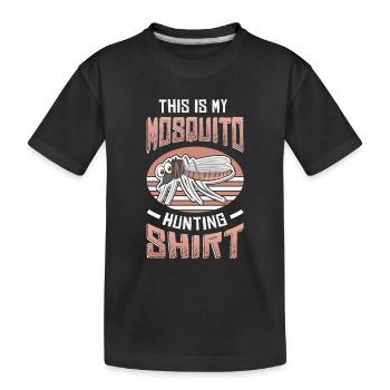 C’est ma chasse aux moustiques. - T-shirt bio Premium Enfant - noir - Devant