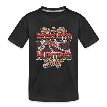 C’est ma chasse aux moustiques. - T-shirt bio Premium Enfant - noir - Devant