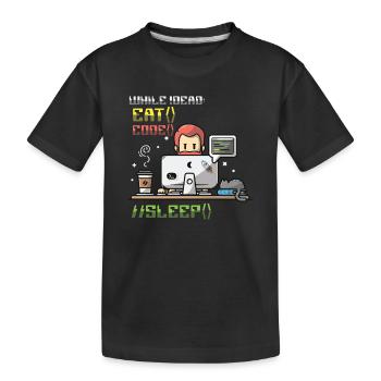 Programmeur,Programmeur informatique,Blague - T-shirt bio Premium Enfant - noir - Devant