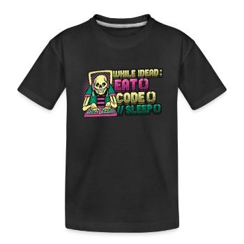Programmeur,Programmeur informatique,Blague - T-shirt bio Premium Enfant - noir - Devant