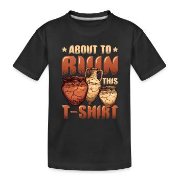 Argile de poterie en ruine - T-shirt bio Premium Enfant - noir - Devant