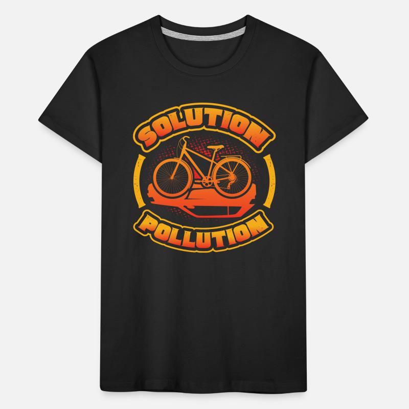 Polution Solution, environmental protection, cycling Kids' Premium Organic T-Shirt