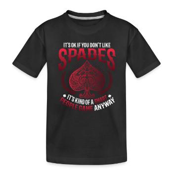 Es Ist In Ordnung, Wenn Du Pik Nicht Magst - Kinder Premium Bio T-Shirt - Schwarz - Vorne