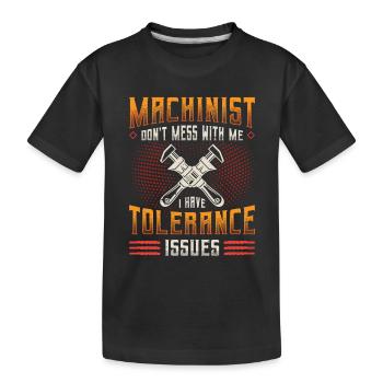 Les opérateurs de machines ont des problèmes de tolérance - T-shirt bio Premium Enfant - noir - Devant