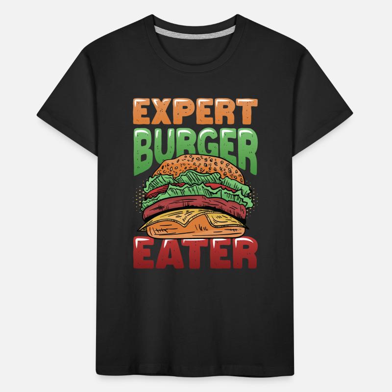 Expert Burger Eater Cheeseburger Kids' Premium Organic T-Shirt