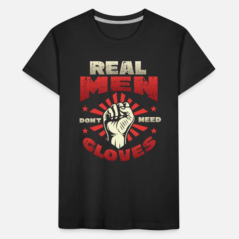 Real men don't need gloves Kids' Premium Organic T-Shirt