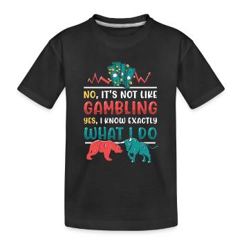 Aktienmarkt, Investor, Trader - Kinder Premium Bio T-Shirt - Schwarz - Vorne