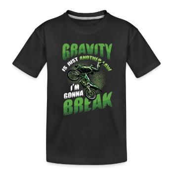 Schwerkraft, Ein Weiteres Gesetz - Kinder Premium Bio T-Shirt - Schwarz - Vorne
