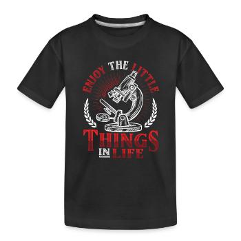 Profitez des petites choses de la vie - T-shirt bio Premium Enfant - noir - Devant