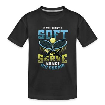 Wenn Sie Ein Softeis Wollen, Holen Sie Sich Eins - Kinder Premium Bio T-Shirt - Schwarz - Vorne