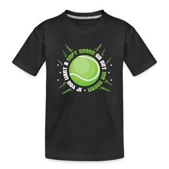 Wenn Sie Ein Softeis Wollen, Holen Sie Sich Eins - Kinder Premium Bio T-Shirt - Schwarz - Vorne