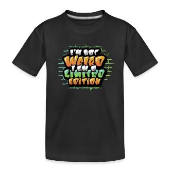 Je ne suis pas bizarre, je suis unique - T-shirt bio Premium Enfant - noir - Devant