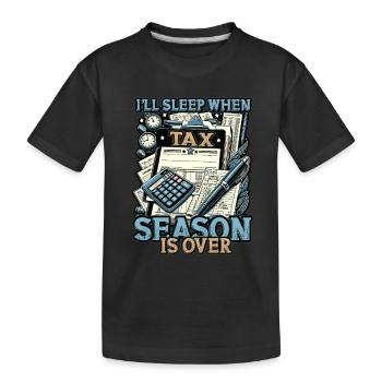États financiers Audit fiscal Drôle Comptable - T-shirt bio Premium Enfant - noir - Devant