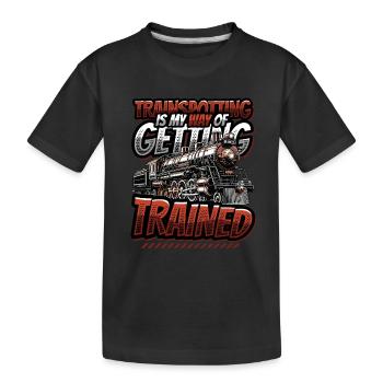 Trainspotting Train Lovers Trains - T-shirt bio Premium Enfant - noir - Devant