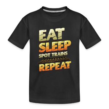 Trainspotting Train Lovers Trains - T-shirt bio Premium Enfant - noir - Devant