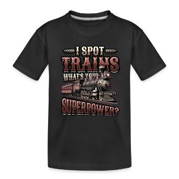 Trainspotting Train Lovers Trains - T-shirt bio Premium Enfant - noir - Devant