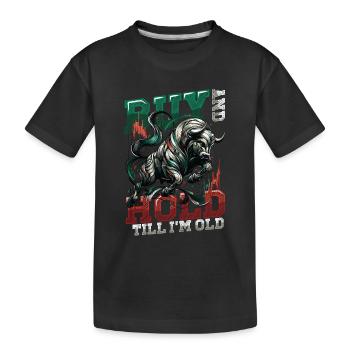 Financial Freedom Stocks Investor Stock Market - Kids' Premium Organic T-Shirt - black - Front