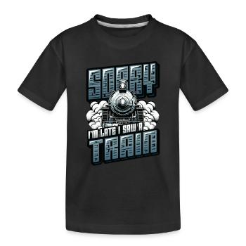 Trainspotting Train Lovers Trains - T-shirt bio Premium Enfant - noir - Devant