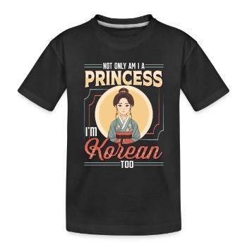 Filles Origine coréenne Corée du Sud - T-shirt bio Premium Enfant - noir - Devant
