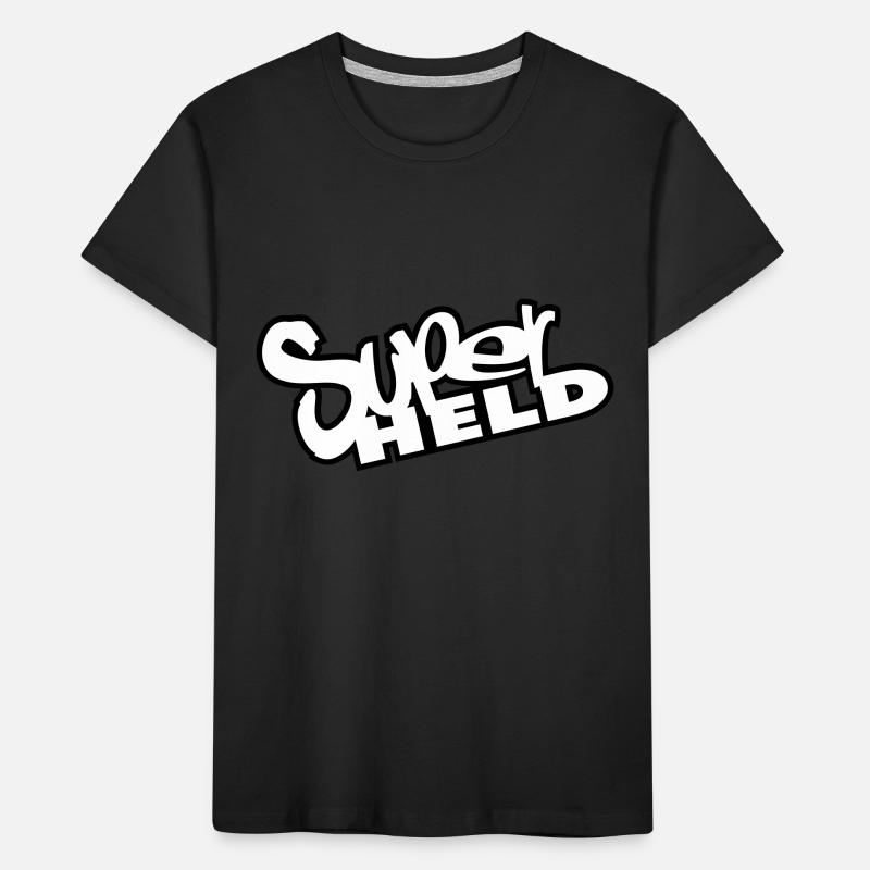 superheld Kinder Premium Bio T-Shirt
