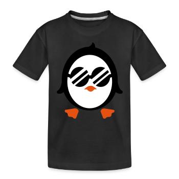 Pingouin frais - T-shirt bio Premium Enfant - noir - Devant