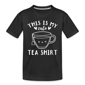 Tea Lover - C’est ma jolie chemise à thé - Sweet T - T-shirt bio Premium Enfant - noir - Devant