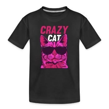 Katzenliebhaber Katzenbesitzer Lustige Katze Meme - Kinder Premium Bio T-Shirt - Schwarz - Vorne
